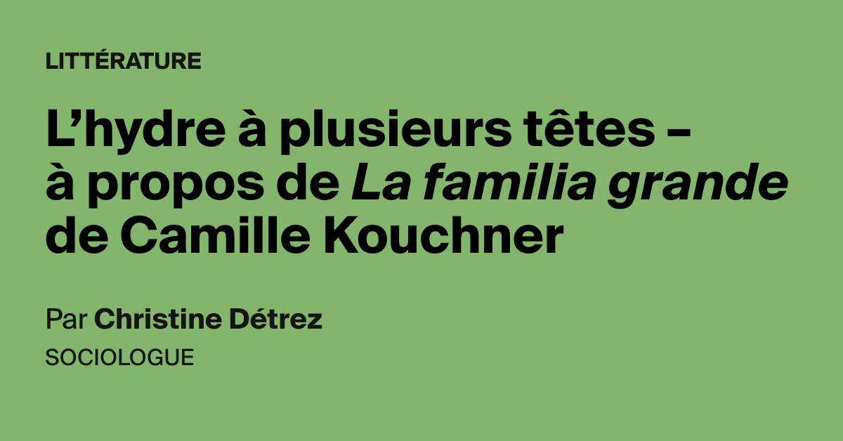 L'hydre à plusieurs têtes – à propos de La Familia grande de Camille Kouchne